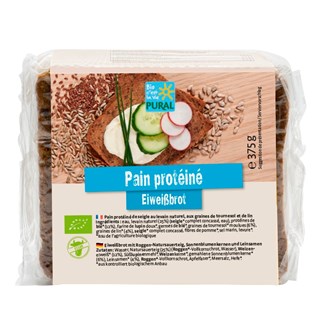 Pural Pain protéiné de seigle au levain naturel, aux graines de tournesol et de lin bio 375g - 4261